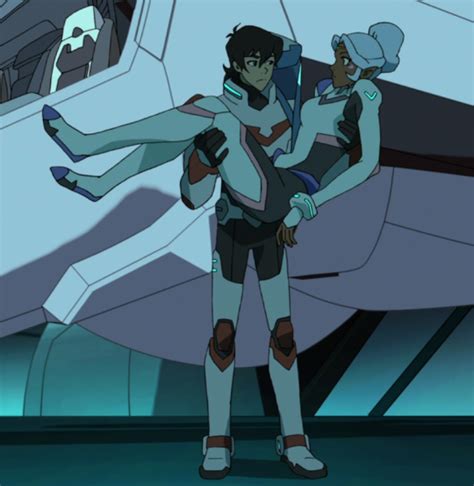 Keith Holding And Carrying Princess Allura In His Arms From Voltron