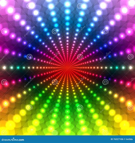Abstract Rainbow Disco Background Stock Vector Illustration Of