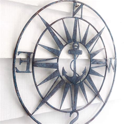 20 Inspirations Compass Metal Wall Décor By Beachcrest Home