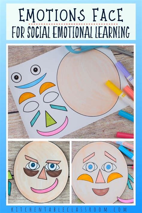 Emotions Faces For Social Emotional Learning The Kitchen Table
