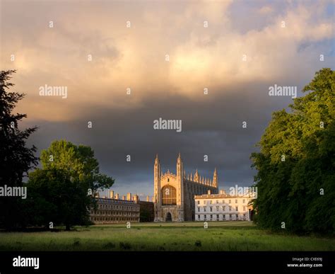 Kings College Viewed From The Backs Cambridge England Uk Stock Photo