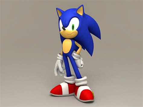 Fanart Sonic The Hedgehog 3d Print Model Cgtrader