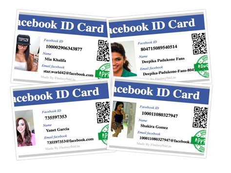 Create Your Facebook Id Card Find Facebook Id