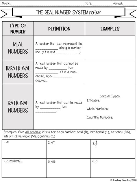 Extra Practice 1-2 Real Numbers Worksheet Answers