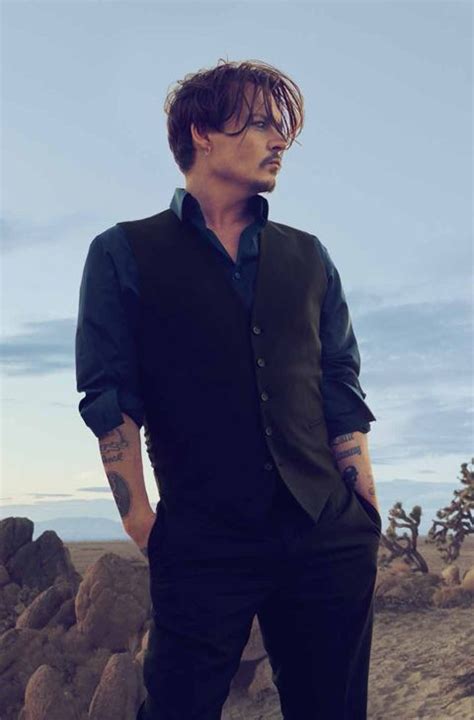 Johnny Depp In A Photo Shoot For Christian Dior Sauvage Mens Cologne