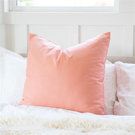 Throw Pillow Cover Peach Decorative Pillow Cover Apricot Etsy