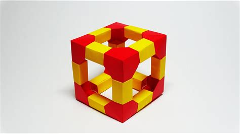 Como Hacer Un Cubo 3d Polyhedron Edge Origami Modular