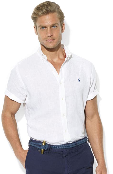 Polo Ralph Lauren Custom Fit Linen Sport Shirt Where To Buy And How To Wear