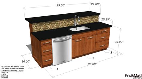 Their drawers are super fine, offering users easy storage to speed up and increase cooking efficiency. Kitchen Island with KraftMaid Cabinetry - Medium Size | 3D ...