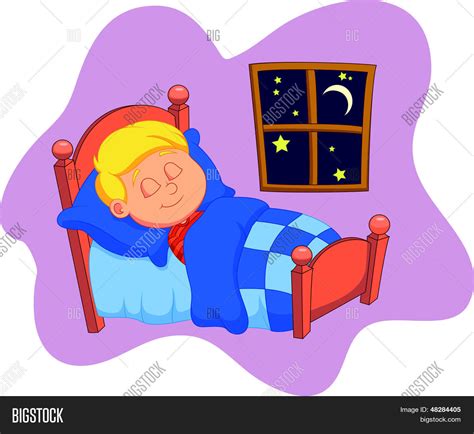 Boy Cartoon Asleep Vector And Photo Free Trial Bigstock