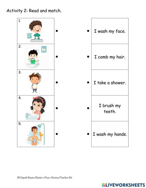 Unit 5 Staying Healthy A Clean Body Worksheet Live Worksheets