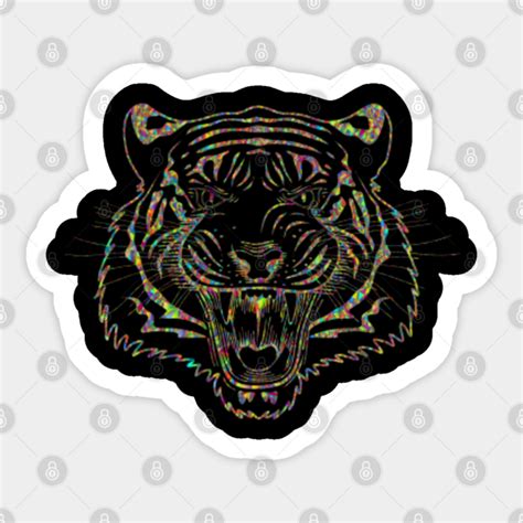 Tiger Tiger Head Sticker Teepublic