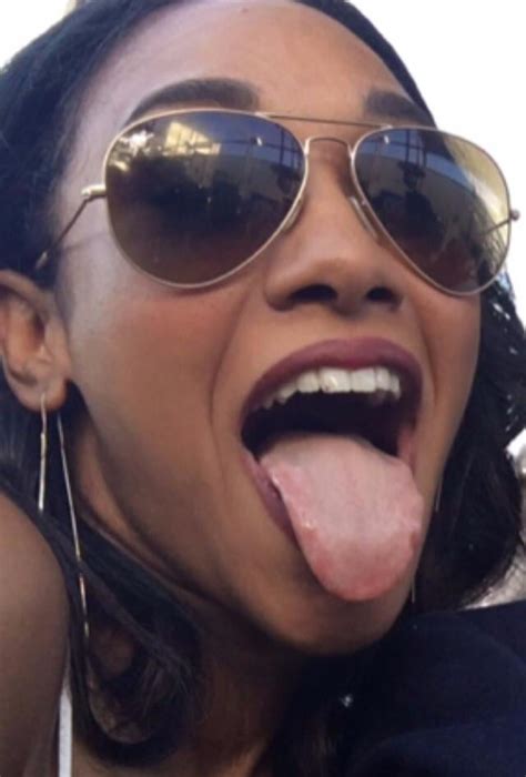 Candice Patton Tongue Out Rflarrowporn