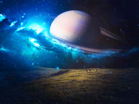 Download Wallpaper 800x600 Fantasy Art Space Planet Stars