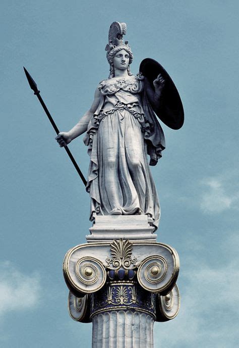 And This Is Athena The Greek Goddess Of Wisdom And Crafts She Was