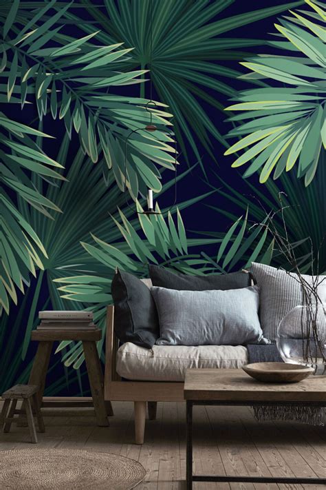Tropical Leaves Wallpaper Muros Wallpapers