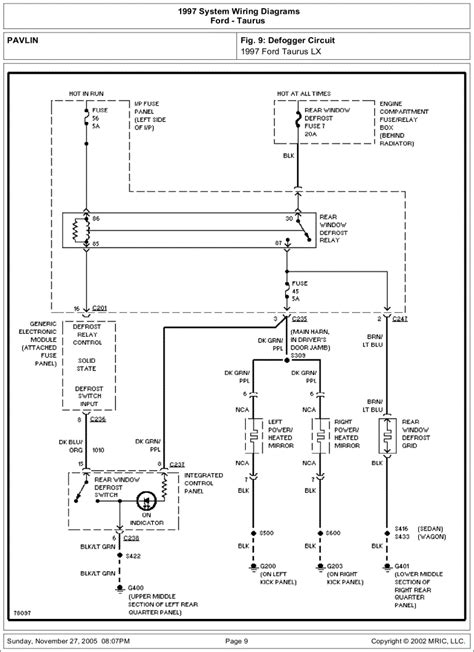 Ford taurus pricing sale edmunds. Sơ đồ mạch điện xe ô tô Ford Taurus 1997 System Wiring Diagrams