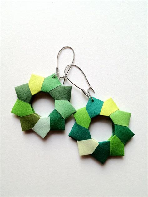 You May Now Commence The Bowing Paper Origami Earring By Rachel