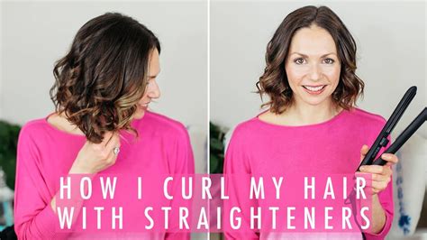 How To Curl Your Hair With Straighteners Youtube