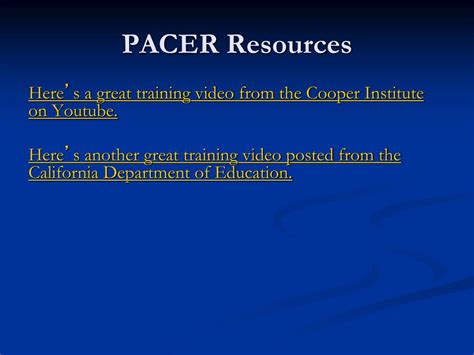 Ppt Pacer Training Powerpoint Presentation Free Download Id4835317