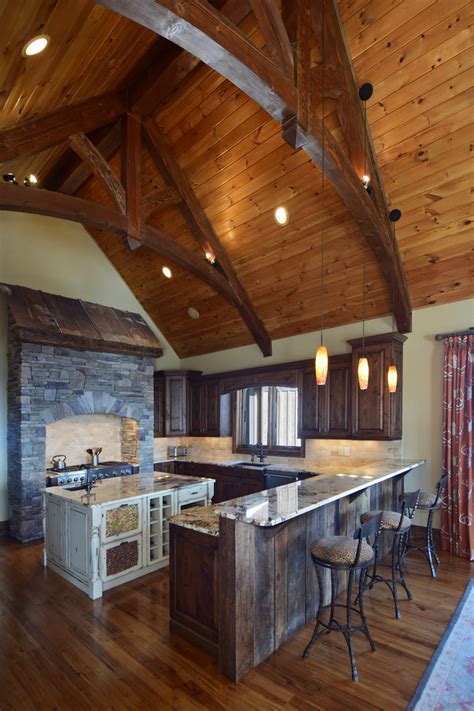 Vpc Custom Home In Blowing Rock Rustic Kitchen Charlotte By