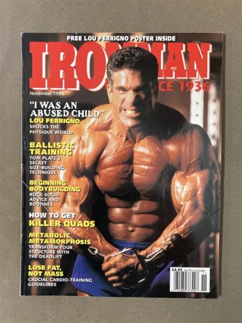 Ironman Bodybuilding Muscle Magazine Lou Ferrigno Incredible Hulk