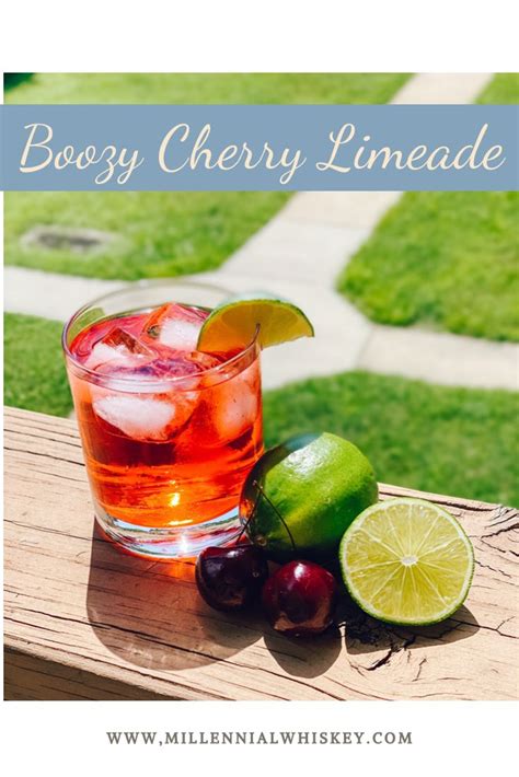 Boozy Cherry Limeade Cherry Limeade Limeade Seasonal Drinks