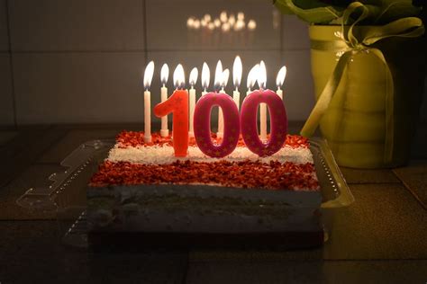 Hundred One Hundred 100 Year Celebration 100 Years Cake 100 One