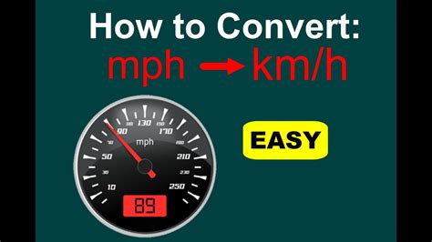 Mph = 1.609344 * kph. How to Convert mph to km/h (mph to kph) EASY - YouTube