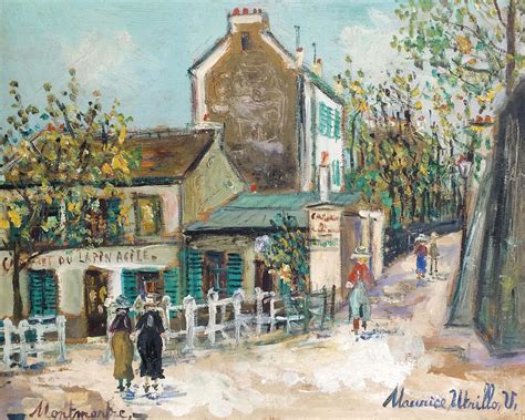 Maurice Utrillo 1883 1955 Lapin Agile Rue Saint Vincent