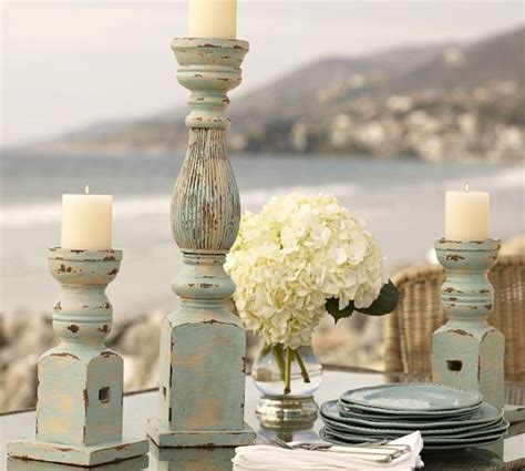 Diy Distressed Pillar Candle Holders