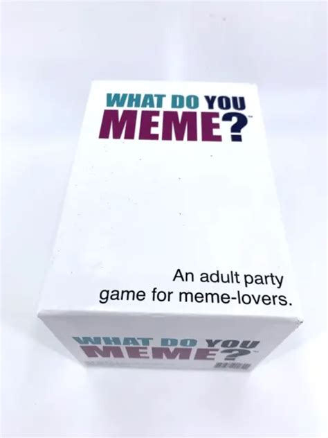 What Do You Meme Adult Party Game For Meme Lovers Complete £650 Picclick Uk