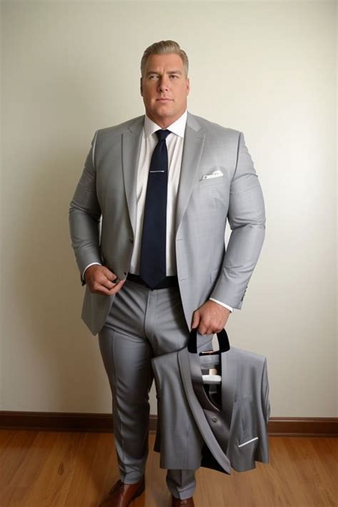 Big Men In Suits Men Fashion Photo Suit Fashion Big Men Style Big Handsome Men Stocky Men