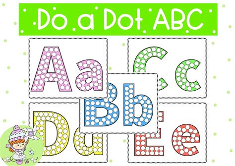 Alphabet Do A Dot Pages Abc Dot Markers Sheets Do A Dot Painting