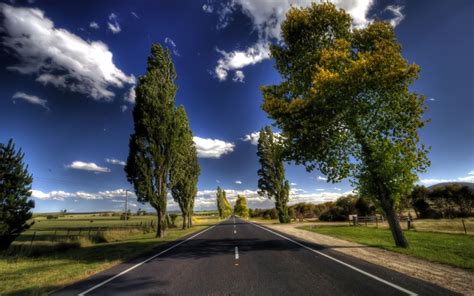 Beautiful Straight Road In The Country Hdr Wallpaper 1920x1200