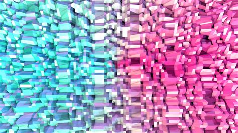 Abstract Simple Blue Pink Low Poly 3d Surface As Geometric Structure