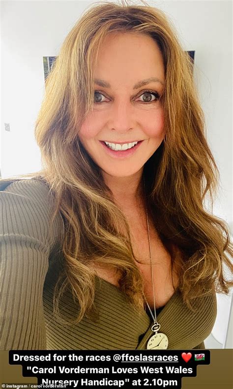 Carol Vorderman 60 Showcases Her Sensational Curves In A Sexy Cut Out