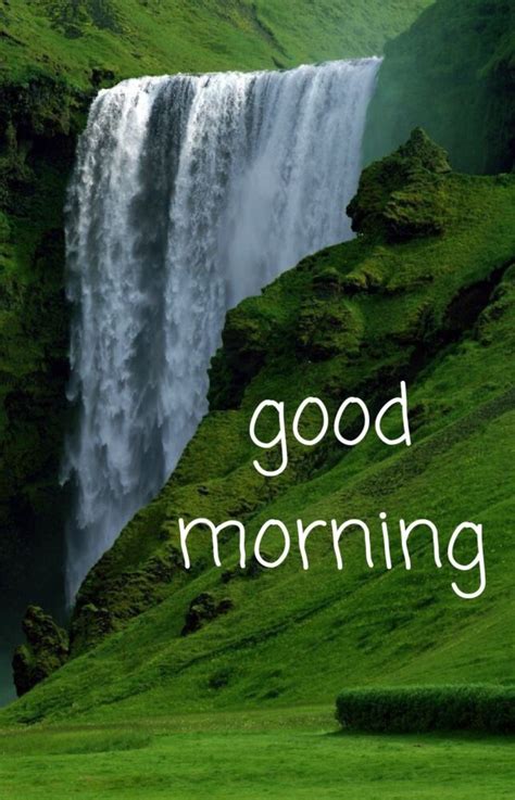 Water Fall Good Morning Images Popularquotesimg
