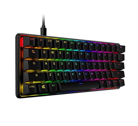 Clavier Gamer Mini Hyperx Alloy Origins 60 Red Rgb Pcstore Maroc