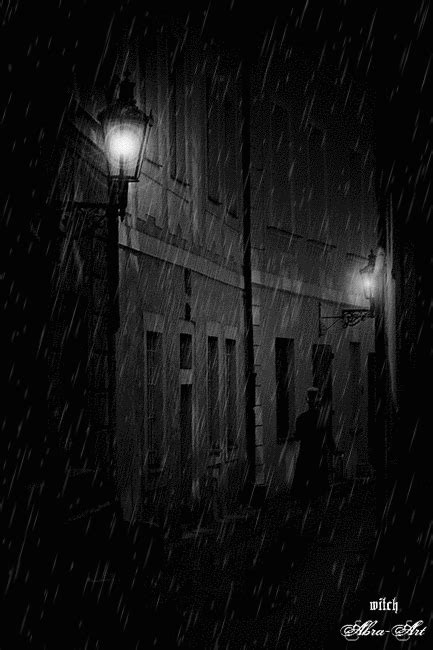 Whitechapel Dark Street Rain  Night Rain