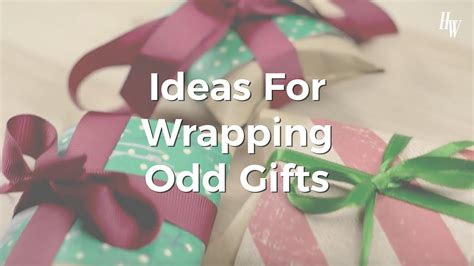 Maybe you would like to learn more about one of these? Ideas For Wrapping Oddly Shaped Gifts - YouTube