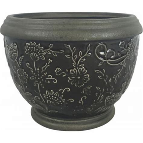 Southern Patio Crm 047063 8 In Gracie Planter Deep Gray 1 Frys