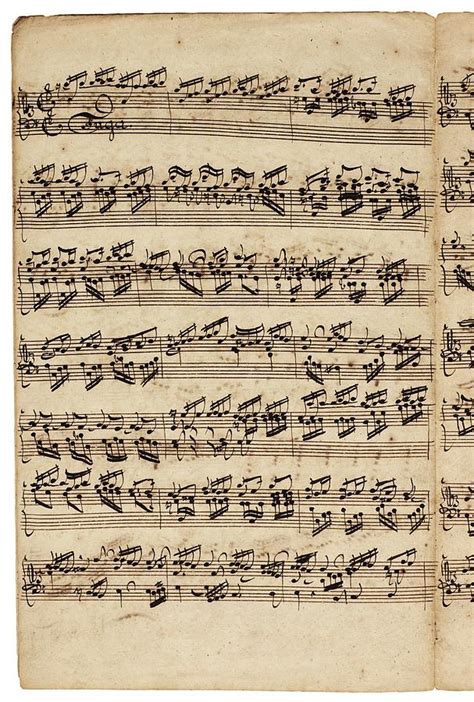Bach Johann Sebastian Important Contemporary Manuscript Of The Early