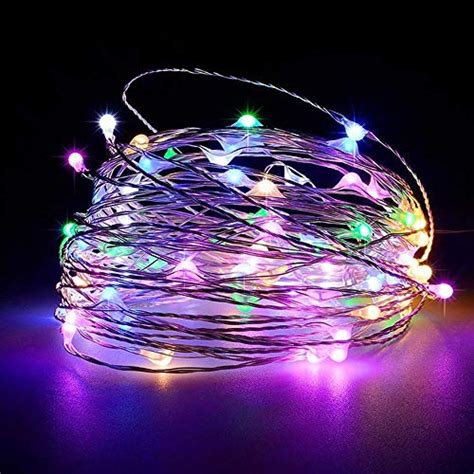 Foot Battery Operated Led Fairy Lights Waterproof With 20 Blue Micro