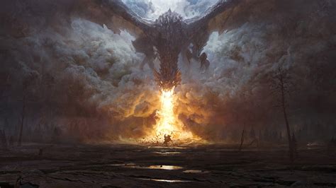 Dragon Fire Breath Fantasy Art 4k 78 Wallpaper Pc Desktop