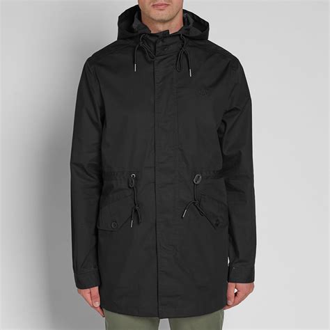 Fred Perry Fishtail Parka Black End Us