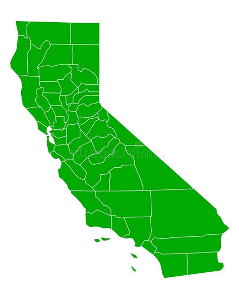 Map Of California Stock Vector Illustration Of State 80383968