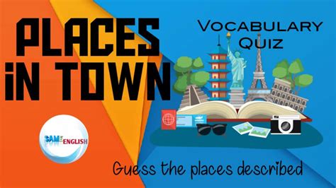Places In Town Quiz Guess The Places Described Youtube