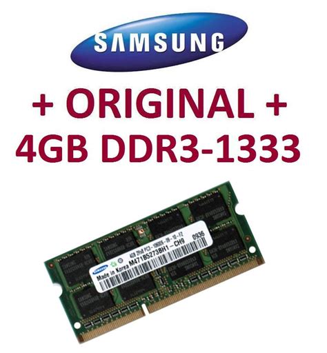 4 Go Samsung Ddr3 So Dimm Ram 1333 Mhz M471b5273ch0 Ch9 Ebay