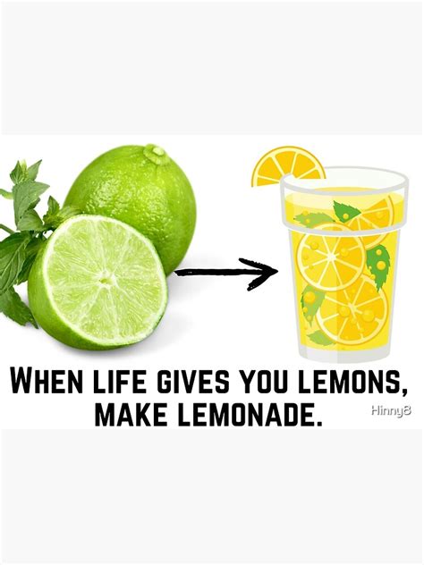When Life Gives You Lemons Make Lemonade Poster By Hinny8 Redbubble